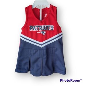 🆕New England Patriots Cheerleader Dress Toddler Size 18mnths
